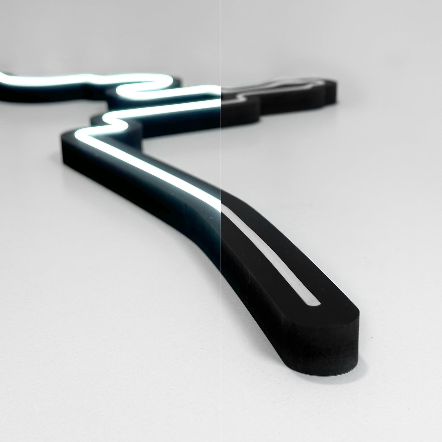 ligne marseille décoration murale lumineuse en LED marseille skyline marseille silhouette marseille olympique de marseille