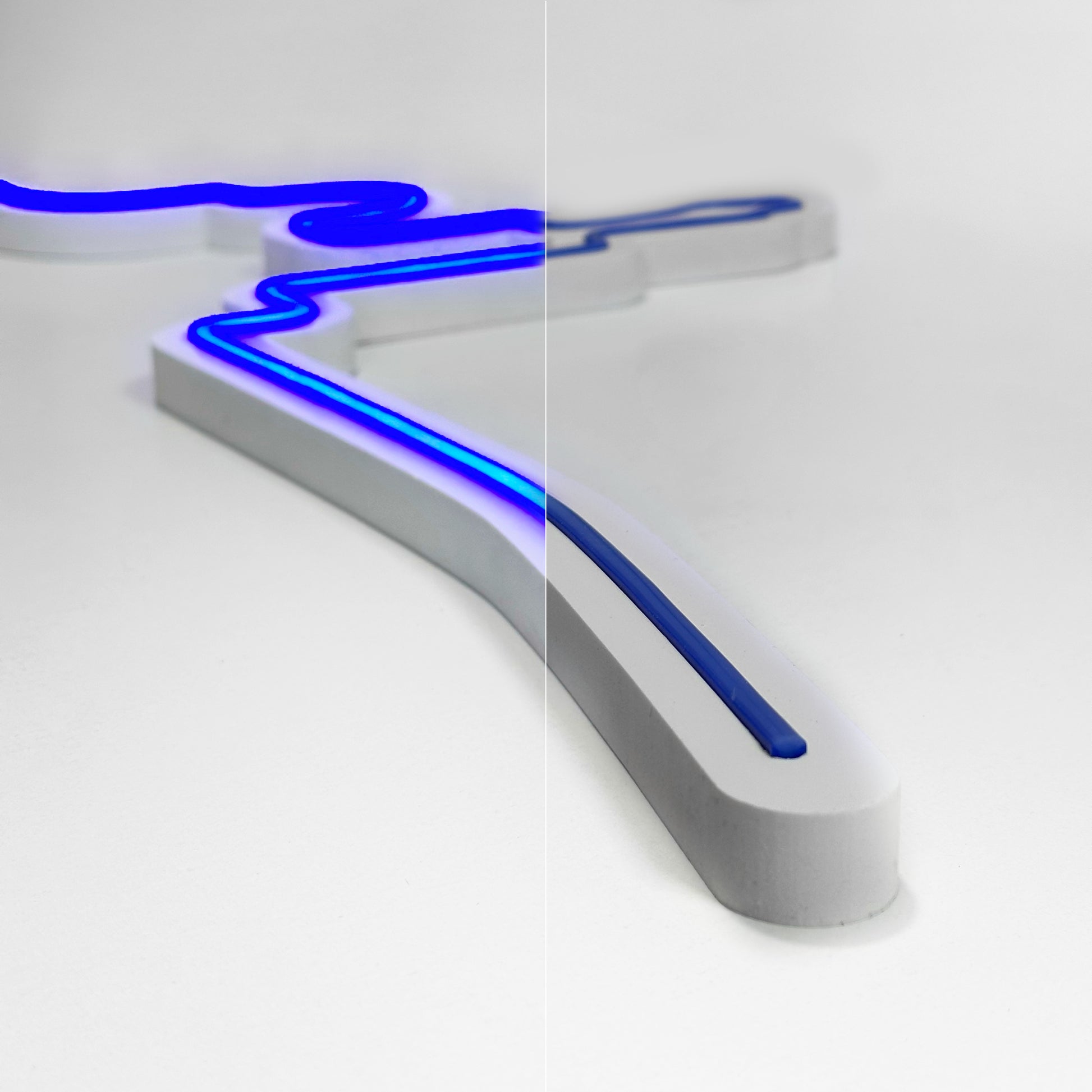 ligne marseille décoration murale lumineuse en LED marseille skyline marseille silhouette marseille olympique de marseille